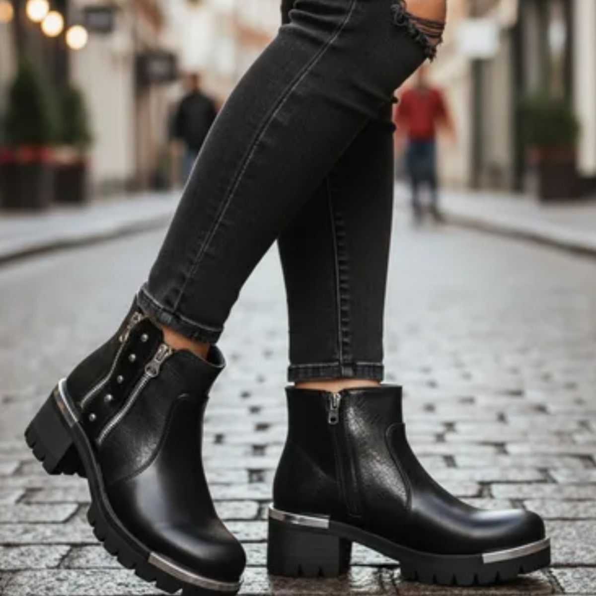 DINASTELLA - Botines  para Dama  con Tachas  M465