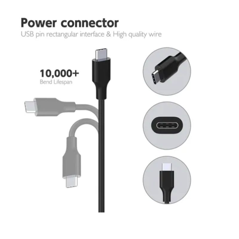 GENERICO - Cargador De Notebook Tipo C  Para Asus Lenovo 65w Mac Genérico