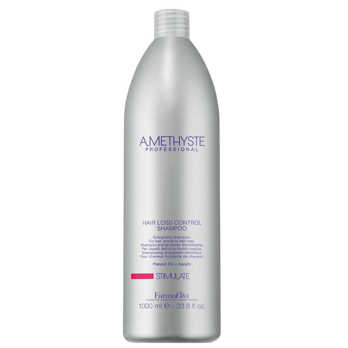 FARMAVITA - Shampoo Amethyste Stimulate 1000ml Planoxil RG Keratina Anticaida