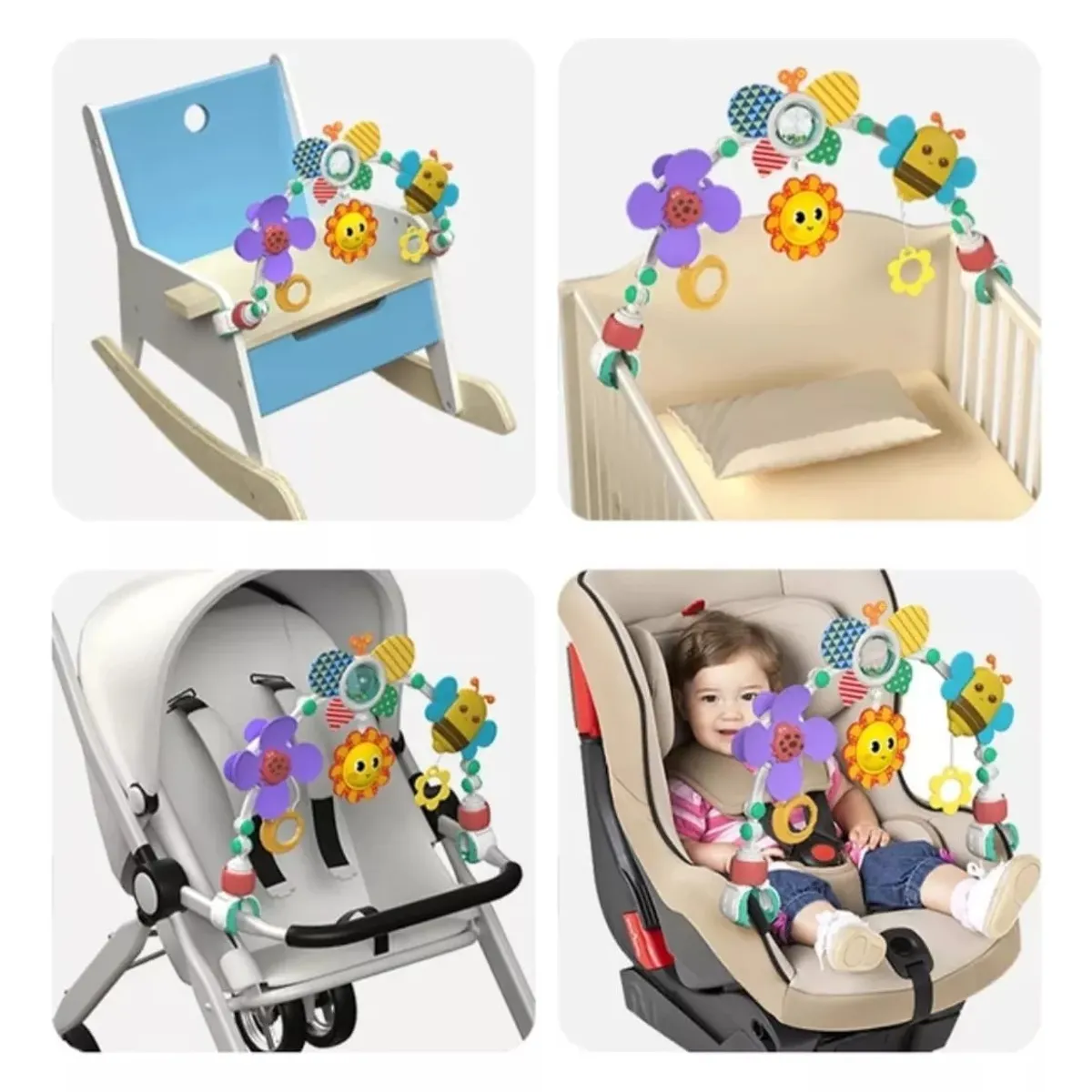 GENERICO - Arco Móvil Multiuso Estimulación Bebé Coche-cuna-sillas