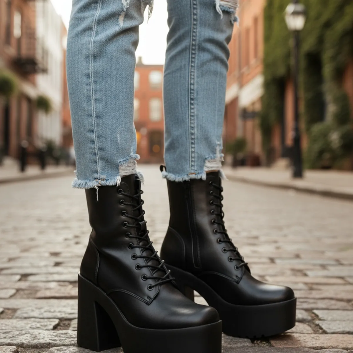 SNOOPY - Botin Mujer Taco Alto con Plataforma M375