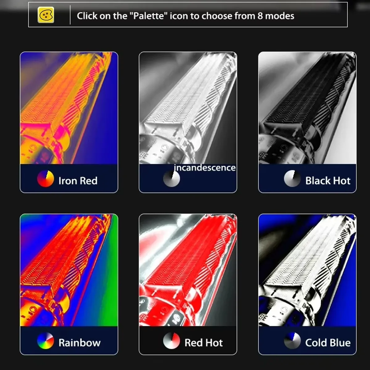 ADN - Cámara termográfica recargable Habotest HT821AS Frio Calor