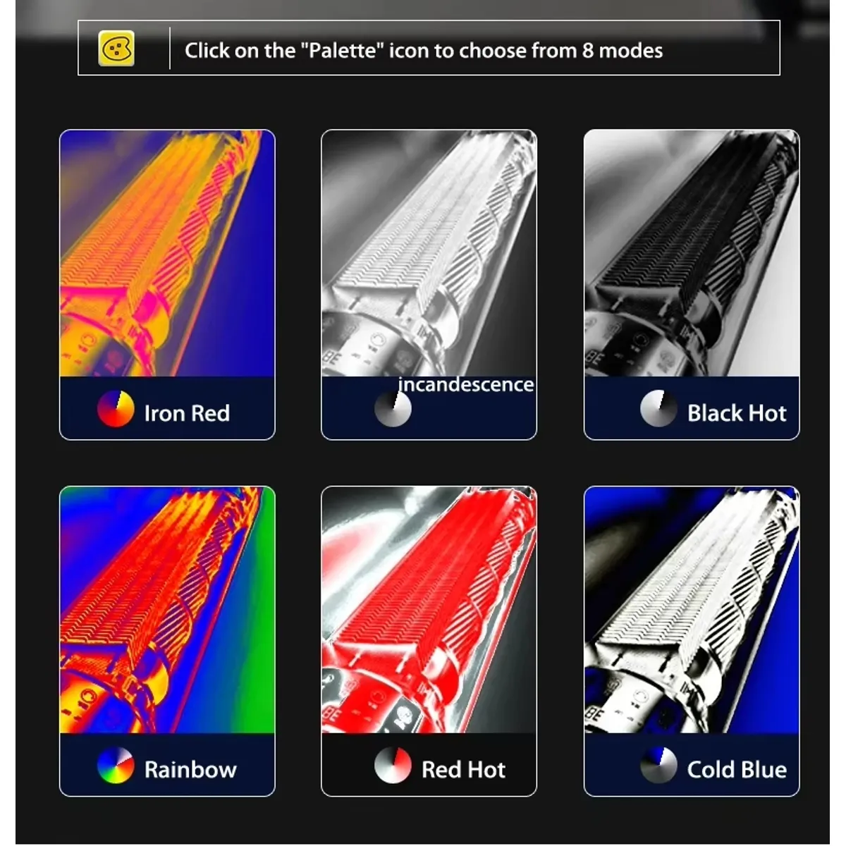 ADN - Cámara termográfica recargable Habotest HT821AS Frio Calor