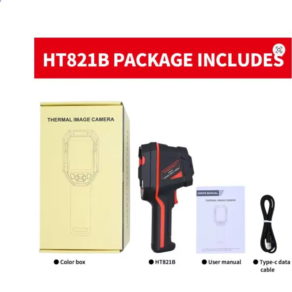 ADN - Cámara termográfica recargable Habotest HT821AS Frio Calor