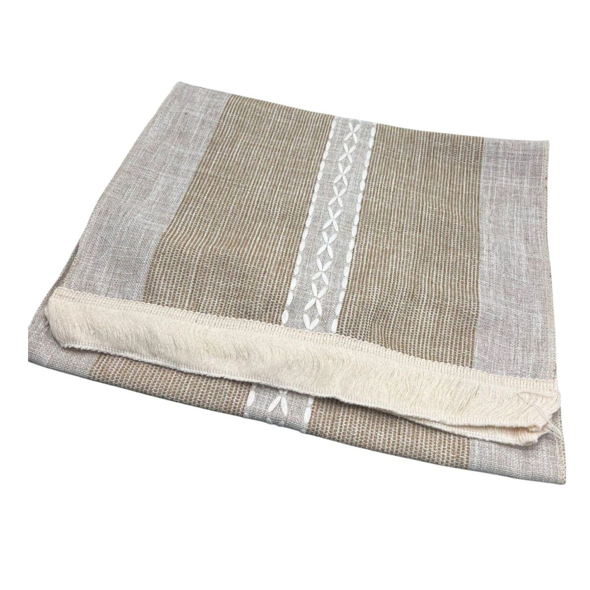 OEM - Mantel Camino De Mesa Rectangular Tejido Bordado 180x37cm