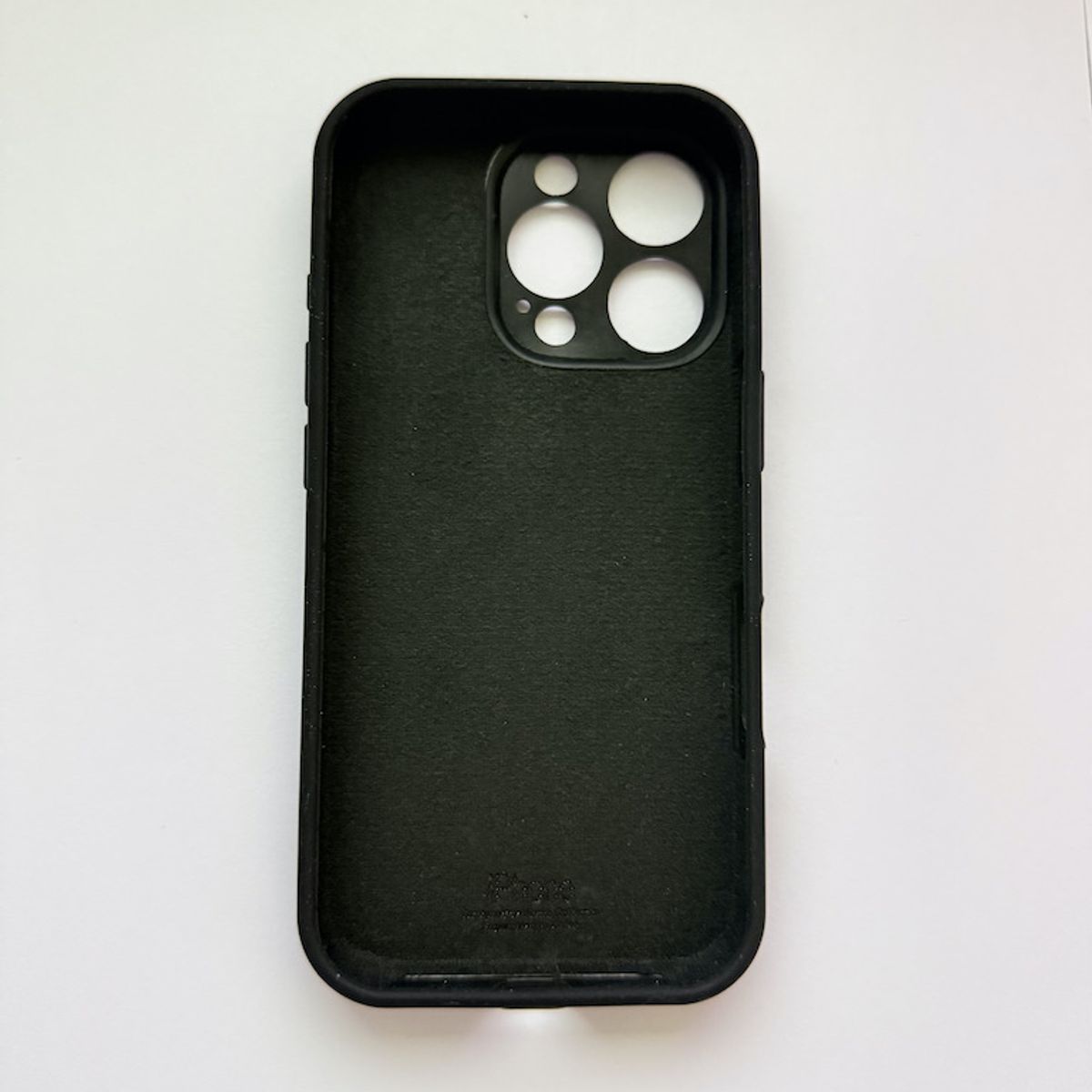 GENERICO - Funda de Silicona c/Logo para iPhone 16 Pro Tapa Camara Color Negro