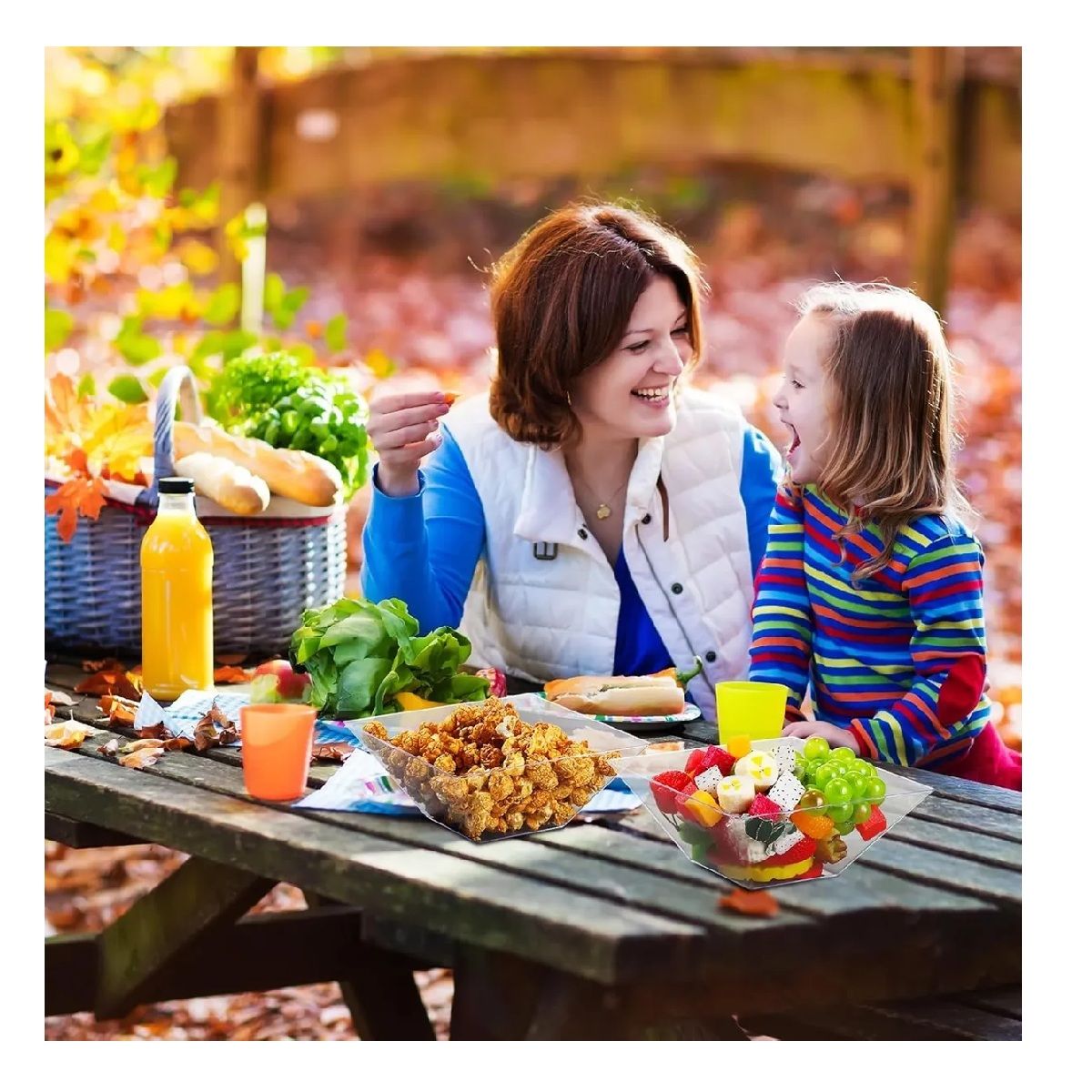 PASTELERIUSCL - X6 Botellas Plasticas Transparentes Botella Con Tapa 1000ml