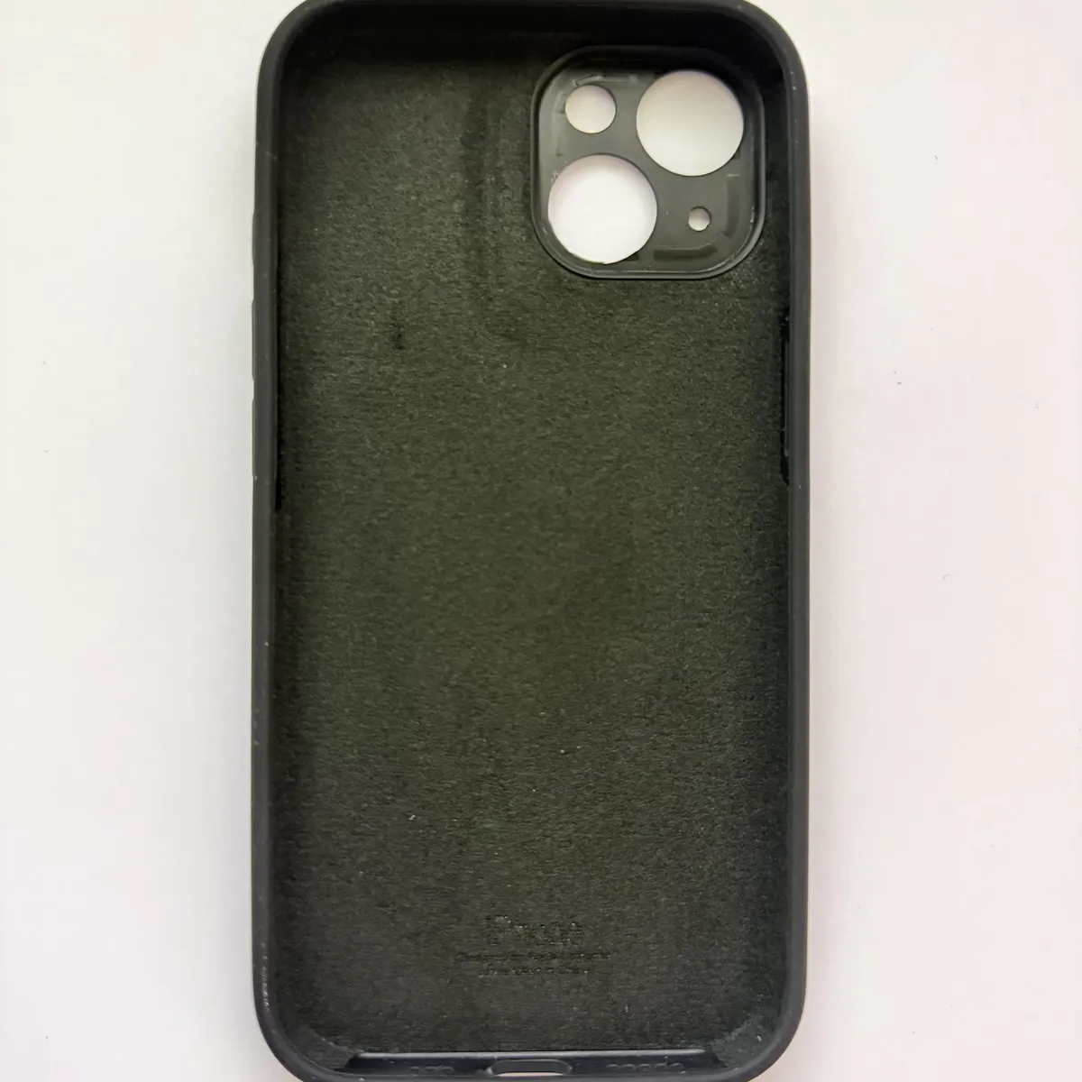 GENERICO - Funda de Silicona c/Logo para iPhone 15 Tapa Camara Color Negro