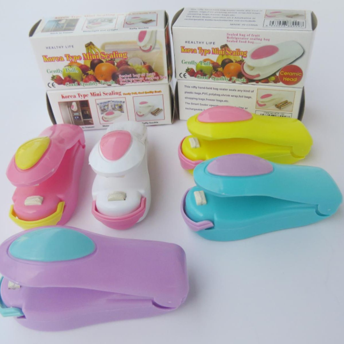 GENERICO - Mini Selladora De Bolsas Sellador Plasticos Colores Surtidos