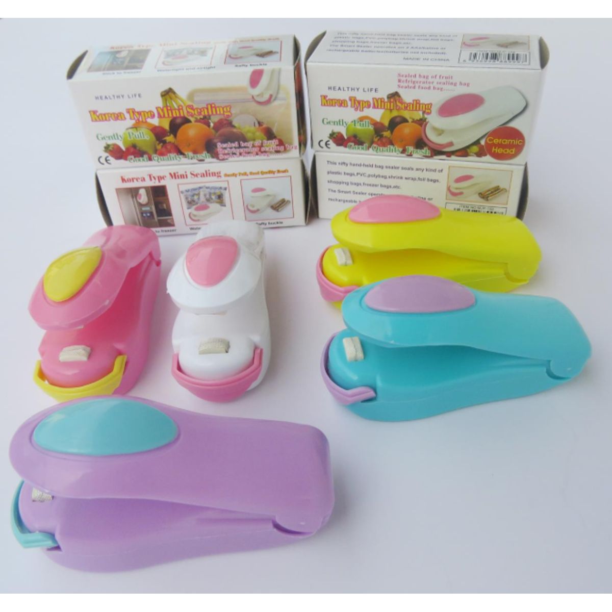 GENERICO - Mini Selladora De Bolsas Sellador Plasticos Colores Surtidos