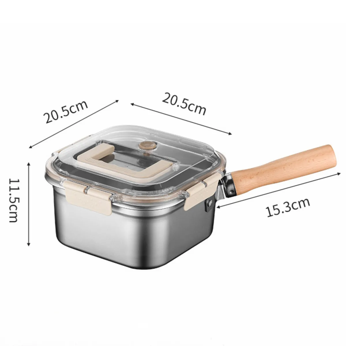 CRUSEC - Olla Multiusos Cacerola Sarten Para Freir Hervir Con Pinza