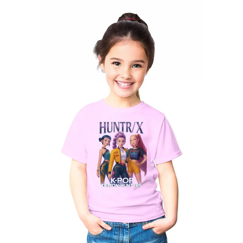 ROLY - Polera Kpop Guerreras K-pop Huntrix Demon Hunters Algodon