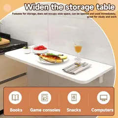 MUNDO MAGIA - Estante Mesa Escritorio Plegable De Pared En Madera