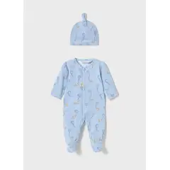 MAYORAL - Enterito tipo Pelele largo con gorro recién nacido