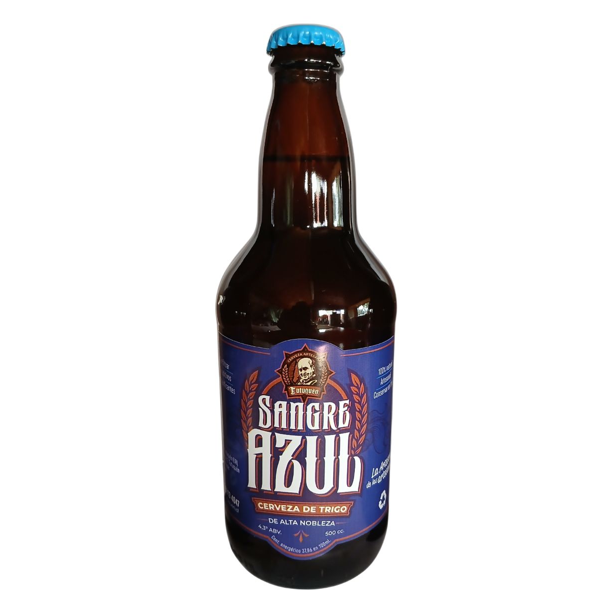 CERVEZA ARTESANAL TUTUQUEN - Cerveza de Trigo Tutuquén Sangre Azul