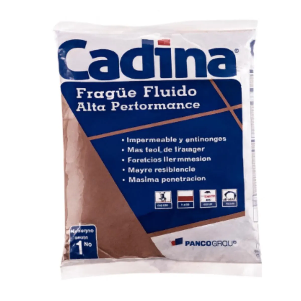 GENERICO - Frague Fluido Cafe Oscuro 1kg Impermeable Antihongos Cadina