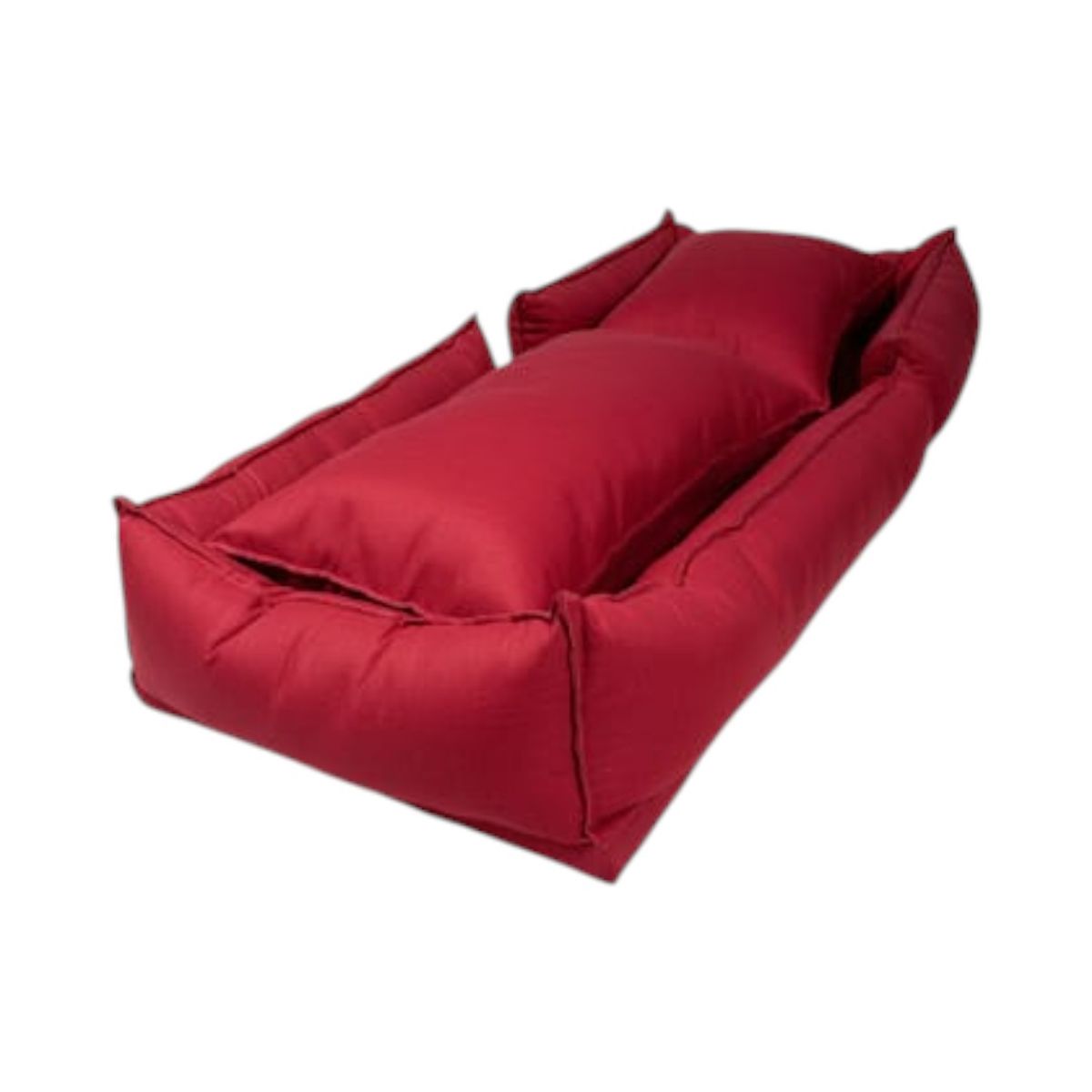 DISEÑOS VALESTRINI - POUF BED LINO COLOR ROJO