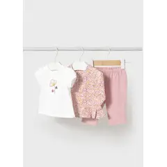 MAYORAL - Conjunto Chándal con camiseta flores recién nacida