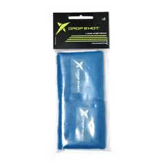 DROP SHOT - Muñequera Corta Azul X2 Tenis Padel
