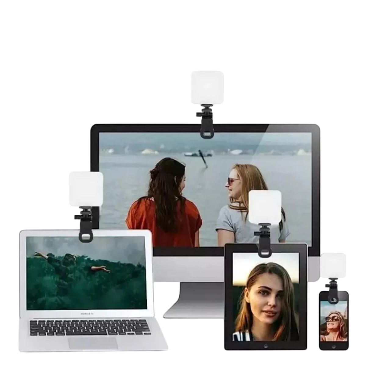 GENERICO - Luz De Video Camara Lámpara Con Clip Flash