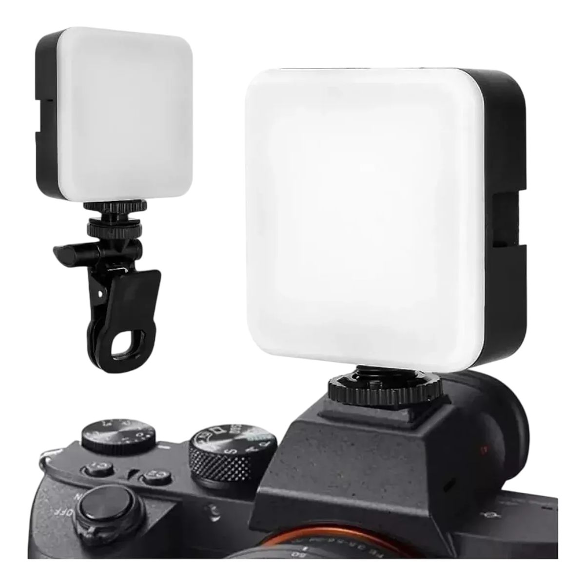 GENERICO - Luz De Video Camara Lámpara Con Clip Flash