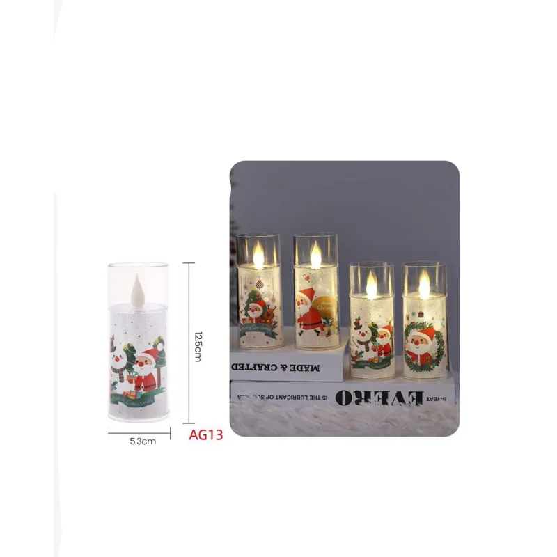GENERICO - VELAS DECORATIVAS NAVIDEÑAS  CON LUCES