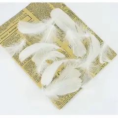 GENERICO - Pack 5 Bolsas Plumas Blancas Para Accesorios Y Vestuario