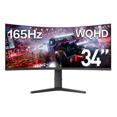 CRUSEC - Monitor Pantalla Gamer Curvo 34 4k 180hz Resolucion WQHD