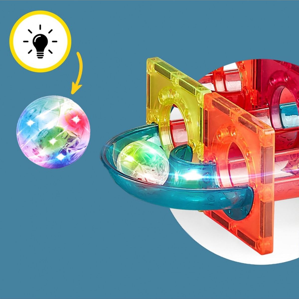 MAGNETICS - Set 83 Bloques Magneticos Tobogan