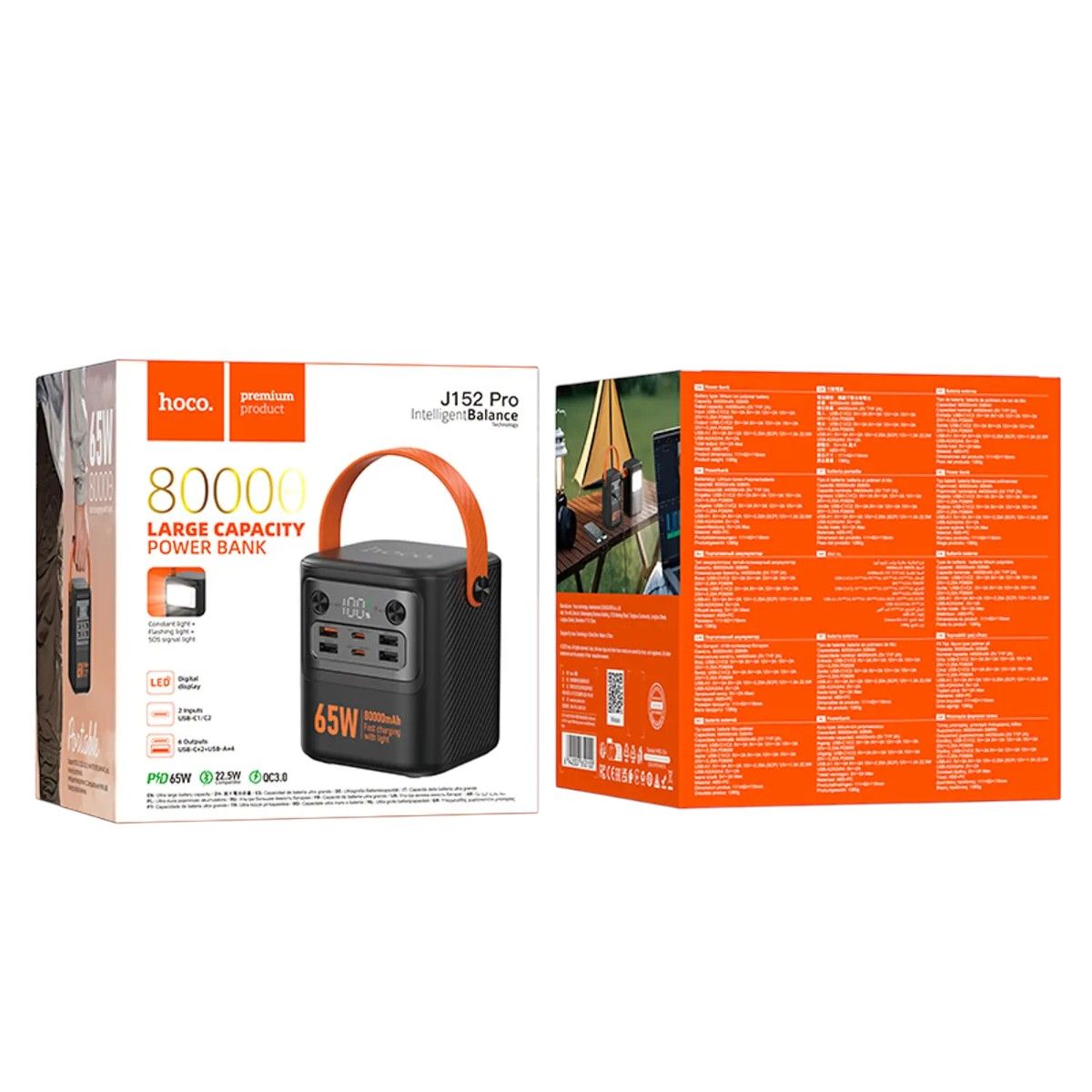 HOCO - Powerbank Hoco J152 Pro Tough PD65W 80000mAh