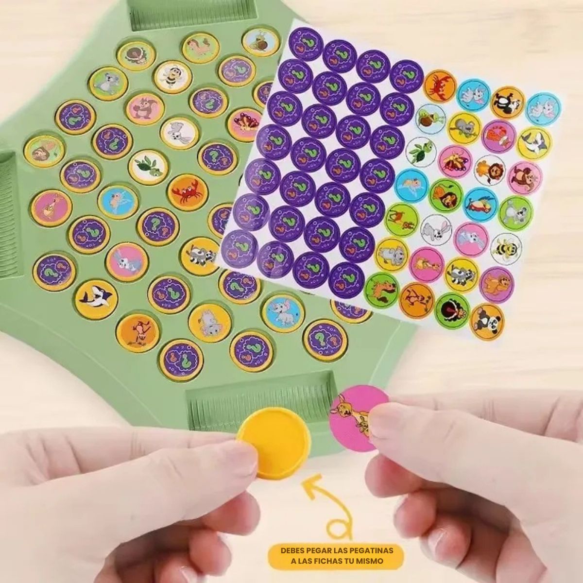 GENERICO - Juego de Memoria Infantil Rompecabezas Educativo Didactico - Verde - Animales
