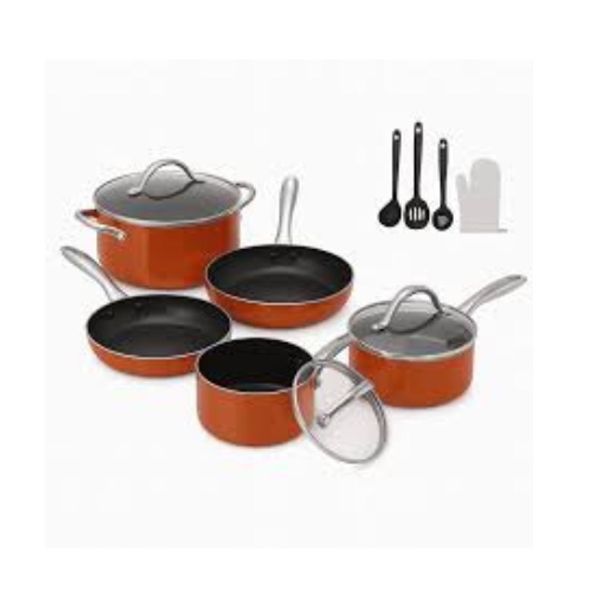 MOVI - Batería de Cocina 11 Piezas Antiadherente Universal