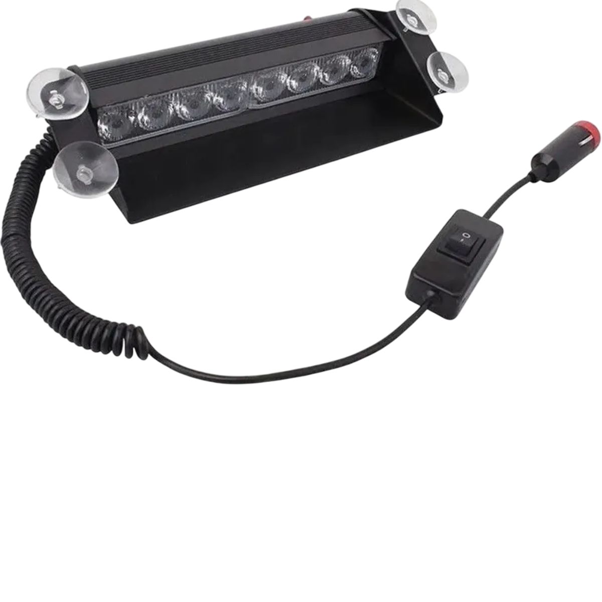 GENERICO - Baliza Led Parabriza Estrobo Chupo 8 Led 12v 24v Auto