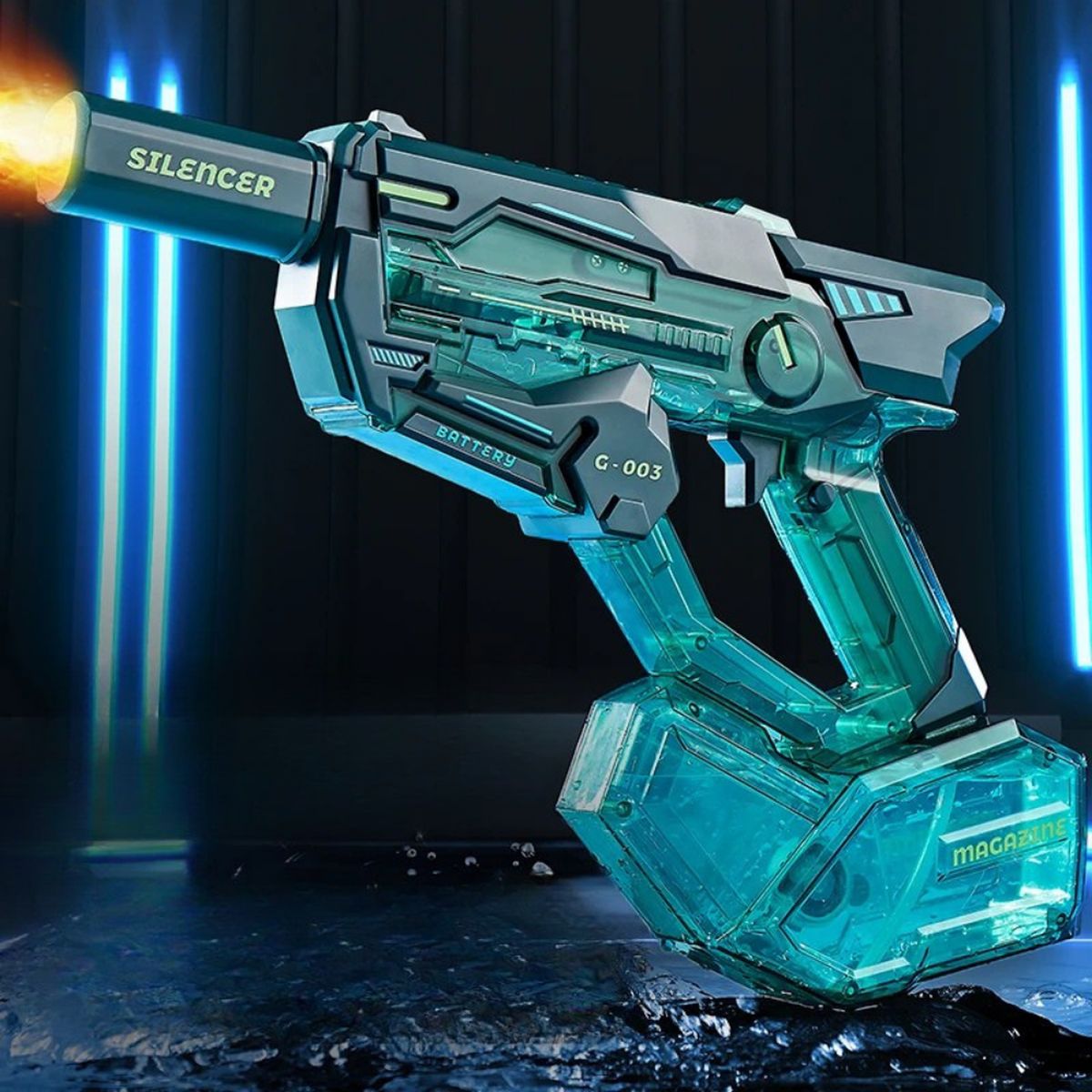 FLIPEREX - Pistola de Agua Electrica Automatica Alta Presion Verano - Verde