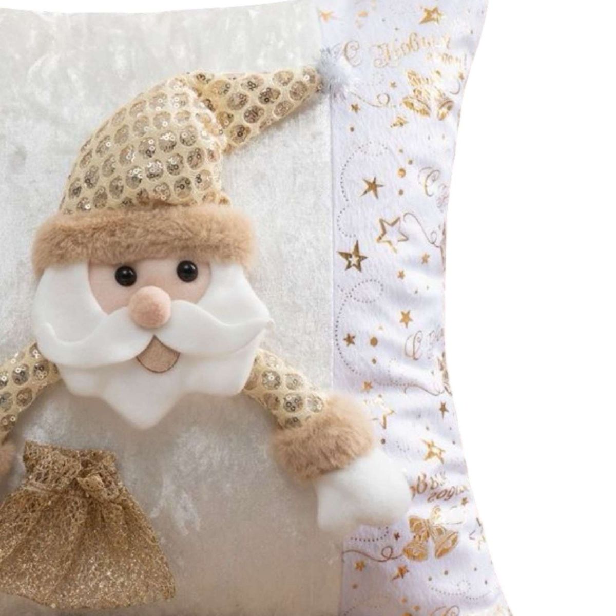 GENERICO - SET DE 2 FUNDAS DE COJIN PARA NAVIDAD 3D