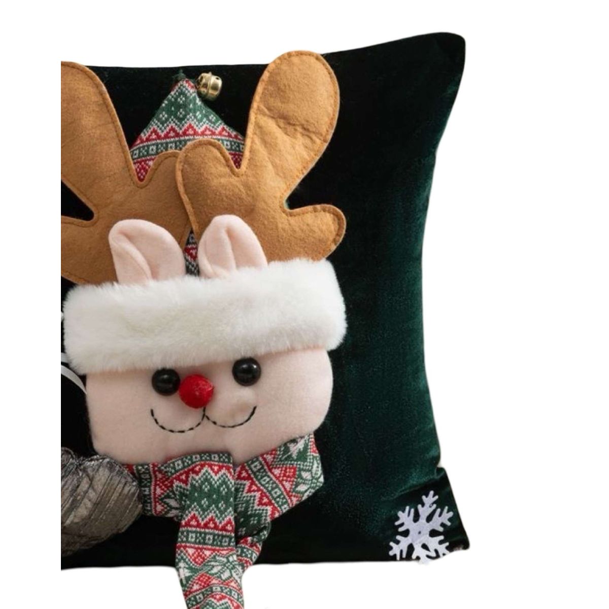 GENERICO - SET DE 2 FUNDAS DE COJIN PARA NAVIDAD 3D