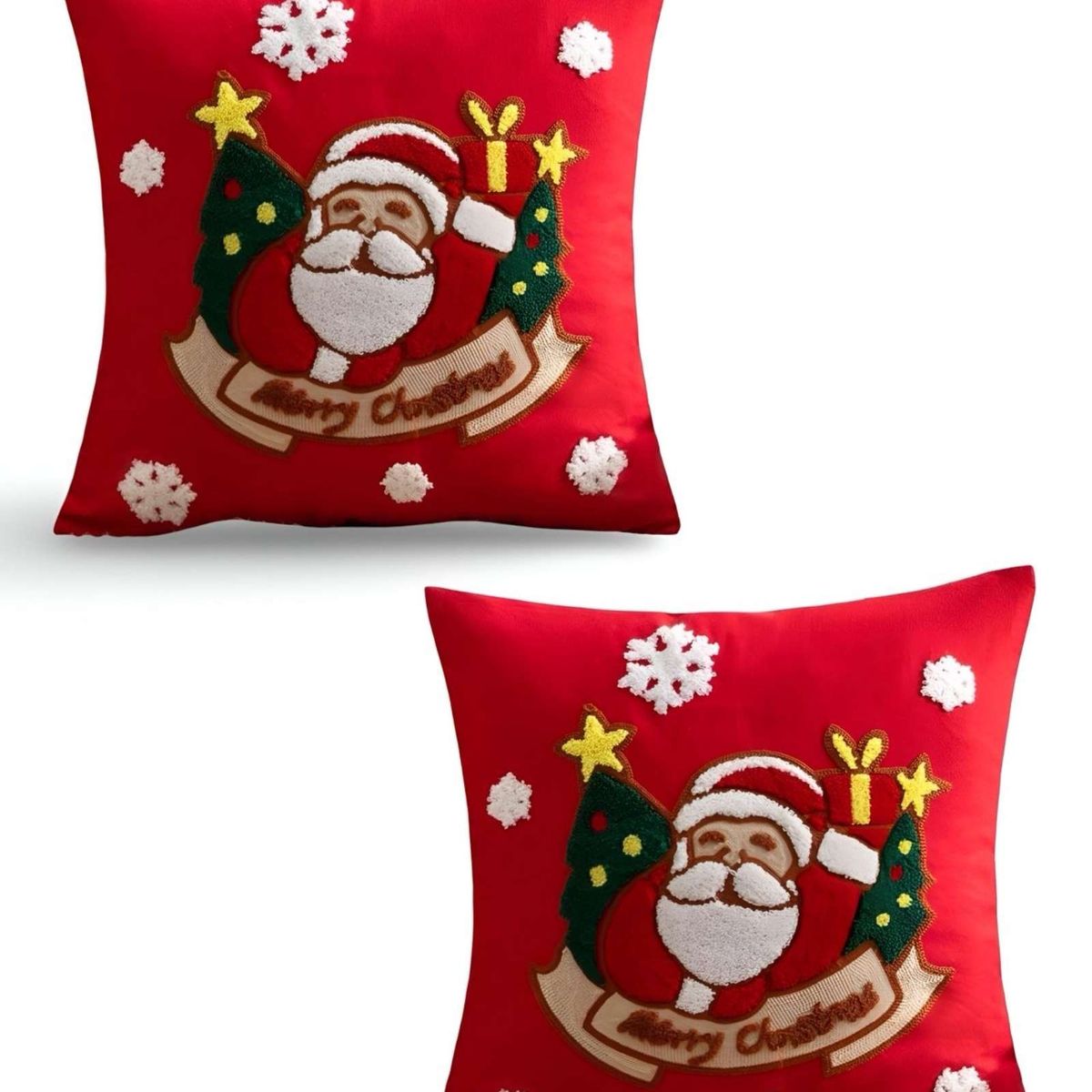 GENERICO - SET DE 2 FUNDAS DE COJIN PARA NAVIDAD