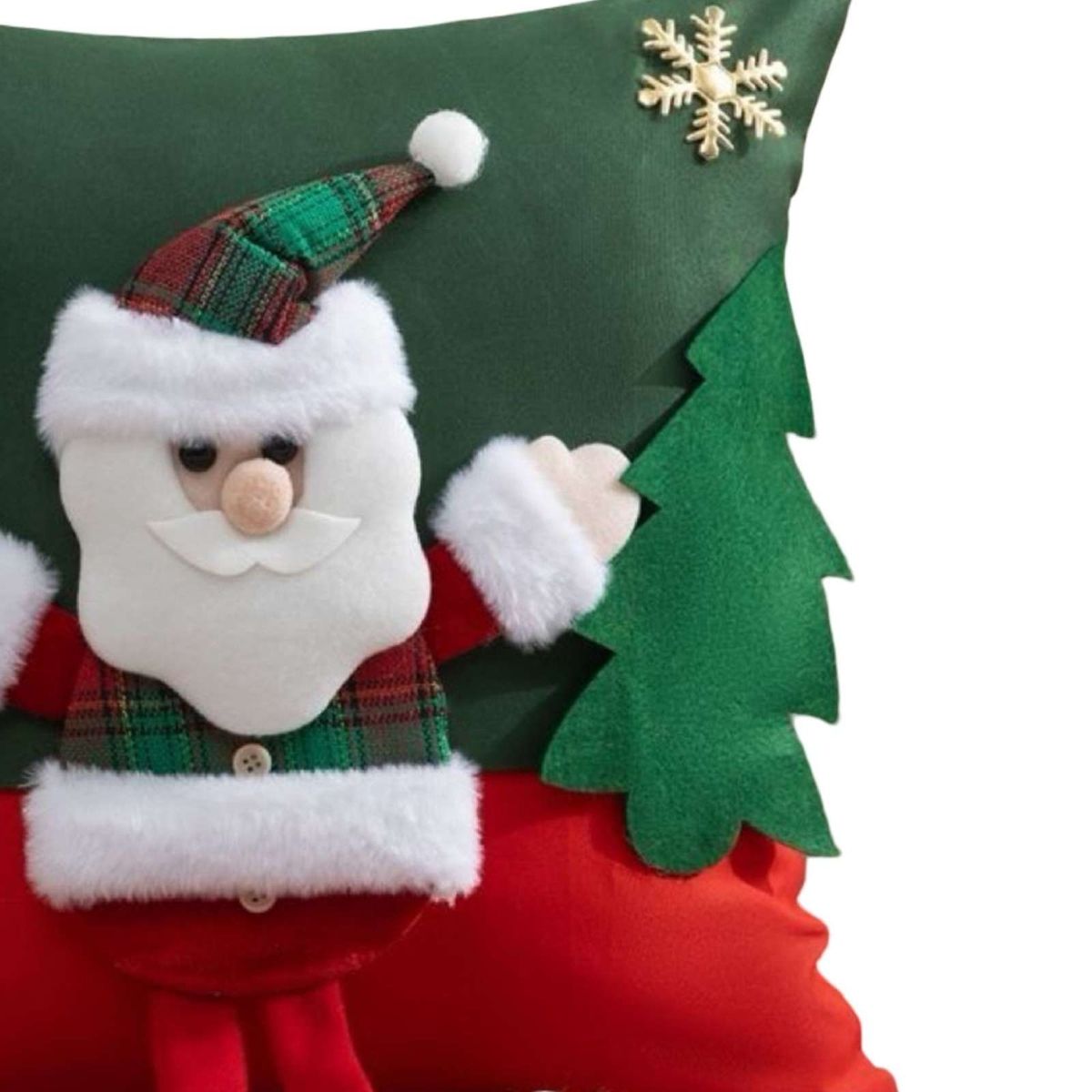 GENERICO - SET DE 2 FUNDAS DE COJIN PARA NAVIDAD 3D