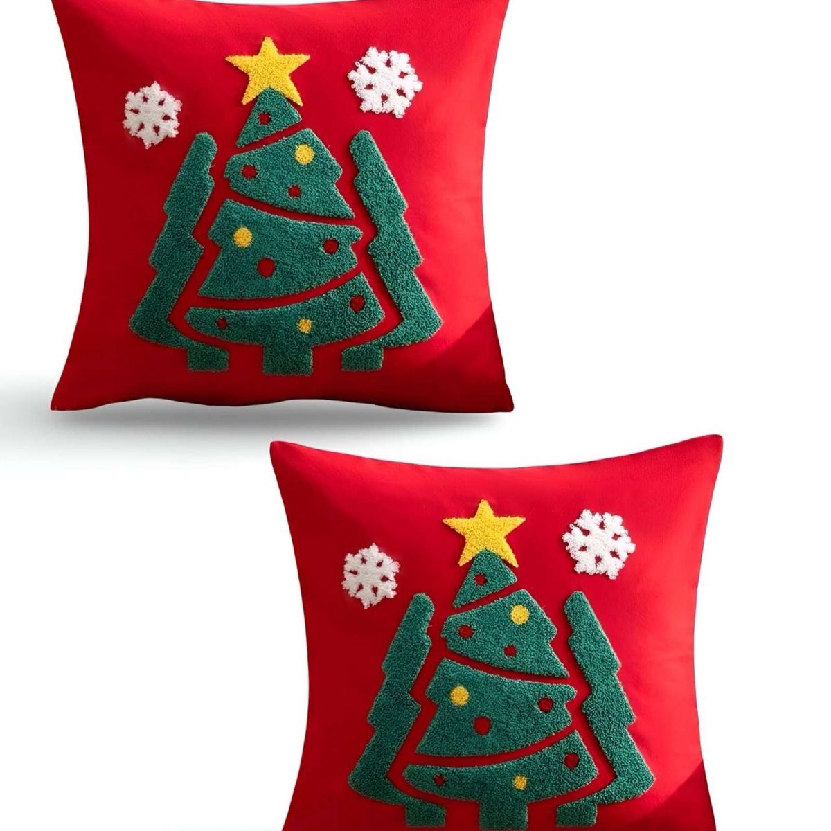 GENERICO - SET DE 2 FUNDAS DE COJIN PARA NAVIDAD