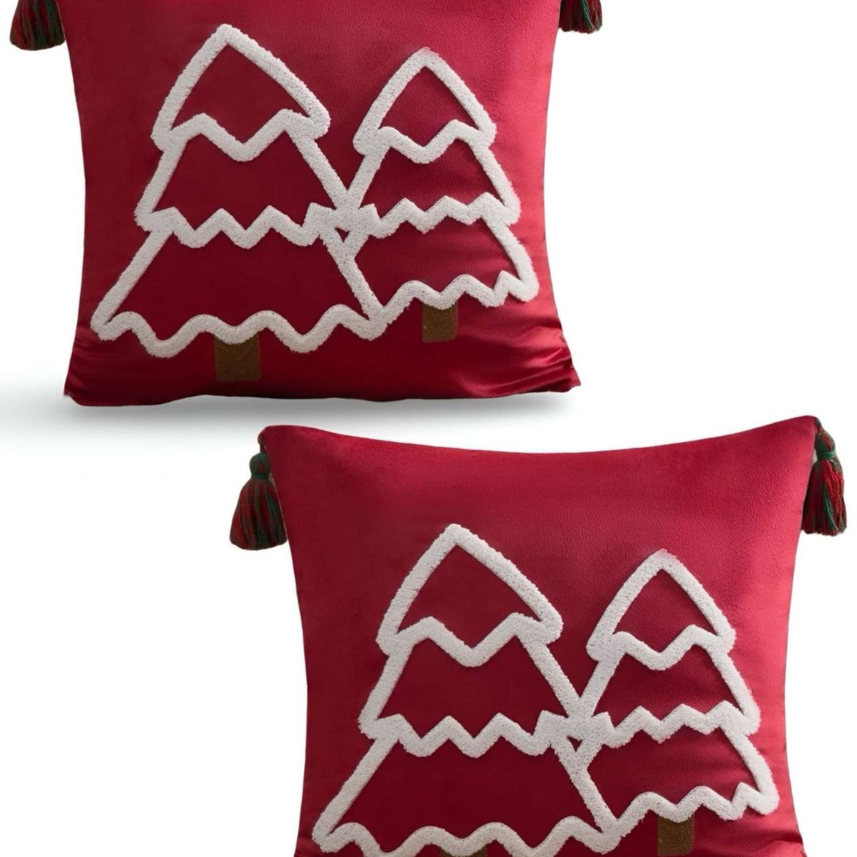 GENERICO - SET DE 2 FUNDAS DE COJIN PARA NAVIDAD…