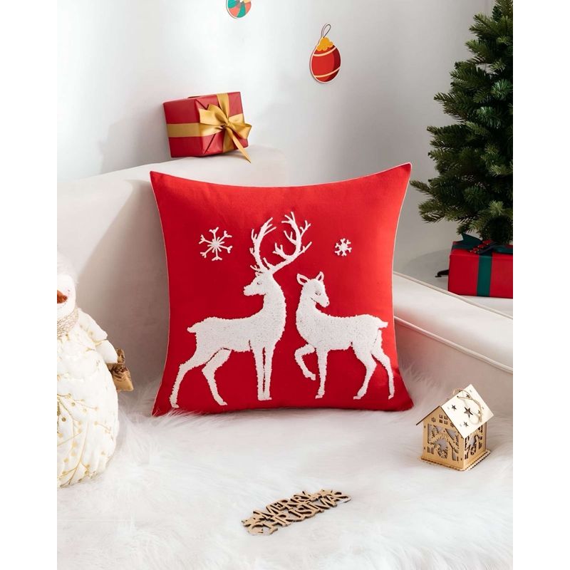 GENERICO - SET DE 2 FUNDAS DE COJIN PARA NAVIDAD…