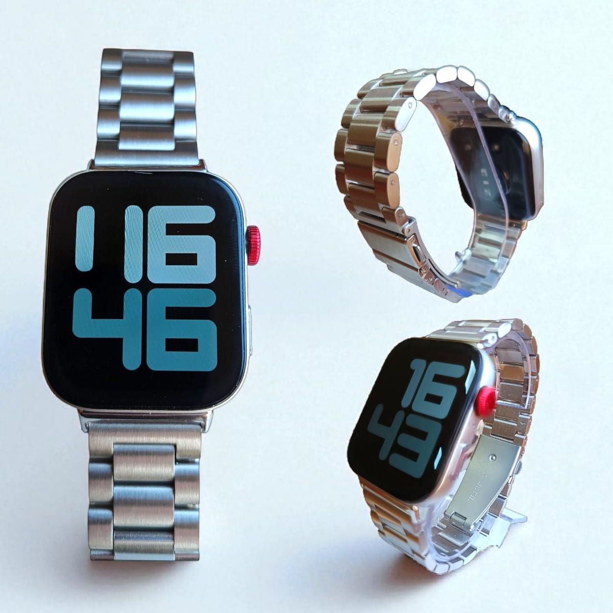 GENERICO - Correa Metal Compatible Huawei Watch Fit 34 4 Pro PLATEADA