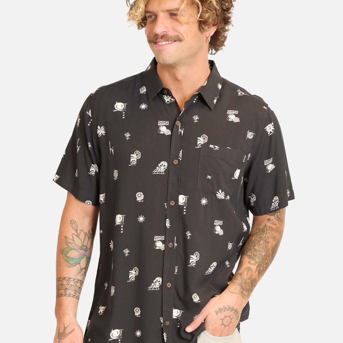 MAUI AND SONS - Camisa MC Nulani Multicolor Hombre Maui And Sons