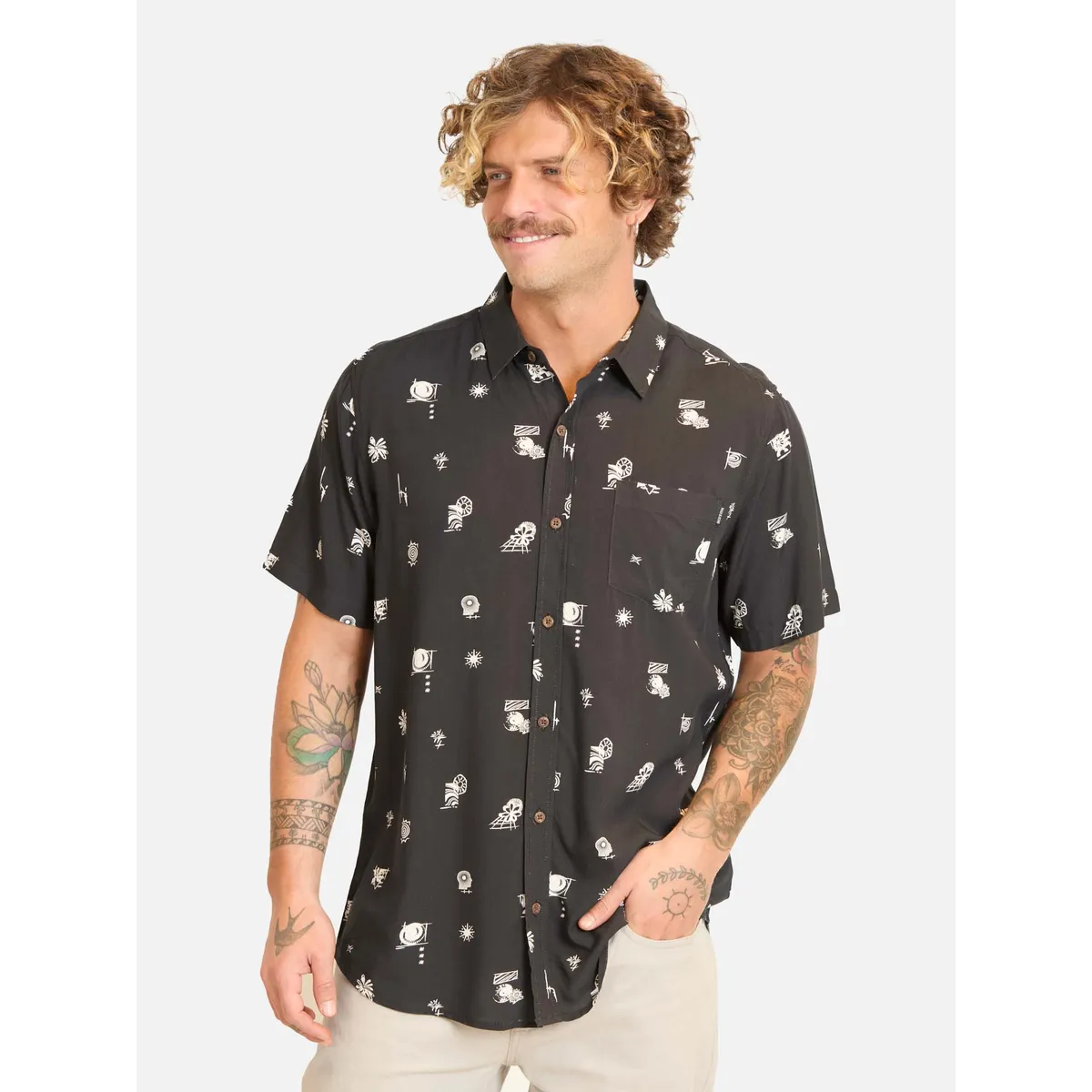 MAUI AND SONS - Camisa MC Nulani Multicolor Hombre Maui And Sons