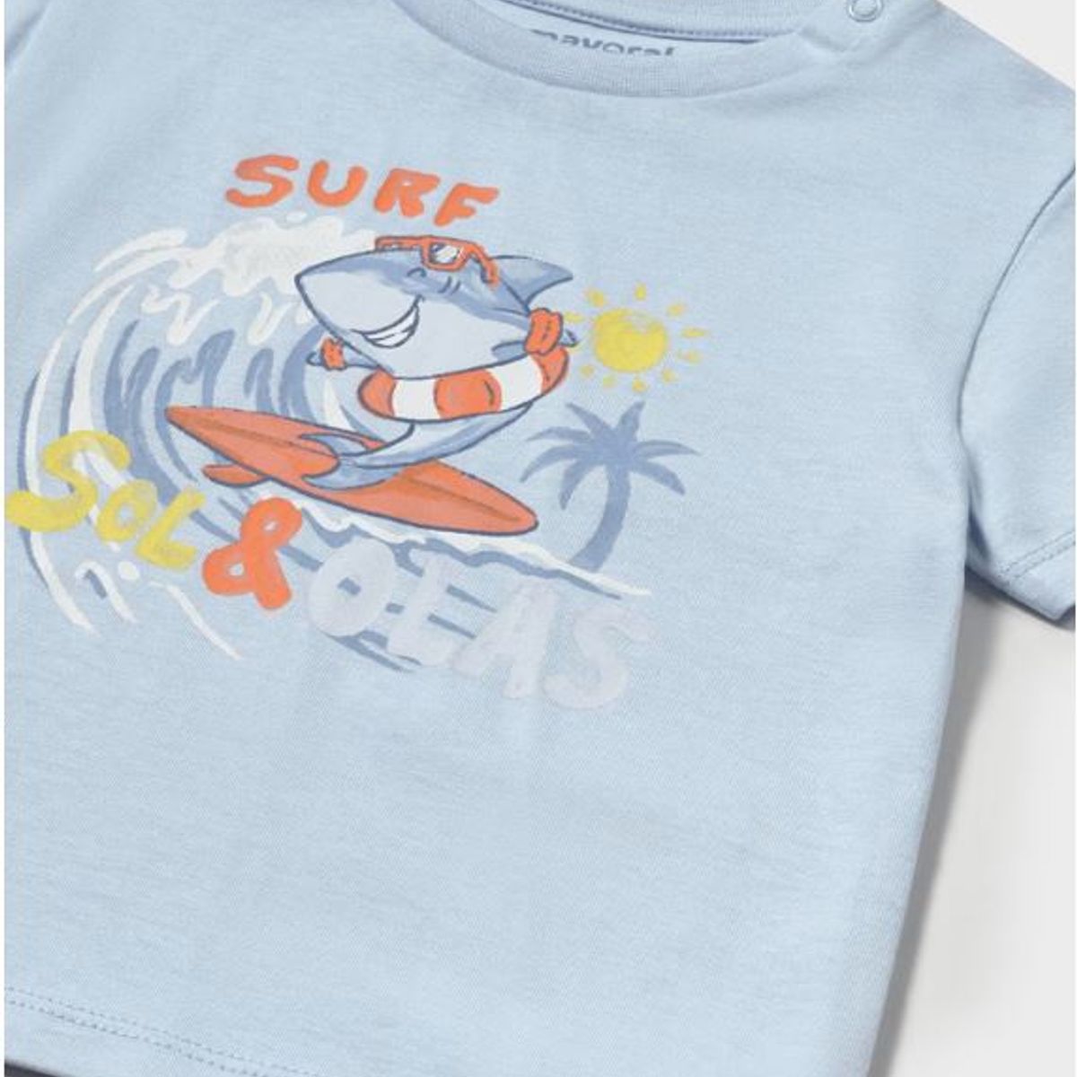 MAYORAL - Camiseta estampada surf tiburón bebe niño
