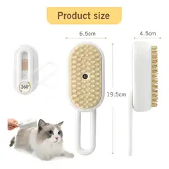 GENERICO - Cepillo Vaporizador Para Mascotas Con Mango Recargable