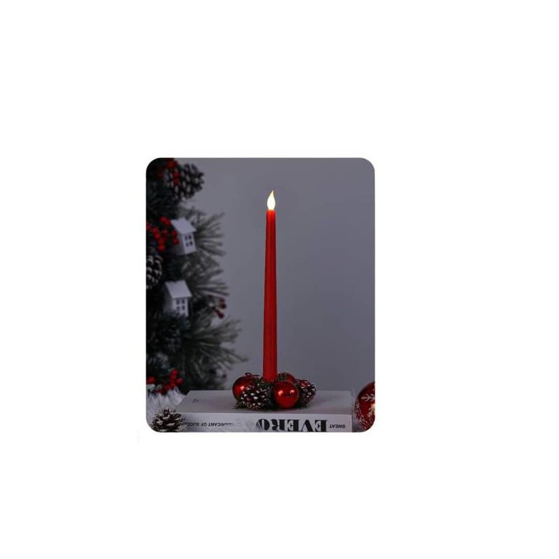 GENERICO - VELAS ROJAS DECORATIVAS DE BATERIAS