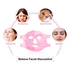 OEM - Máscara Gel Frío Para Rostro Ojeras Estrés Migraña Hinchazón