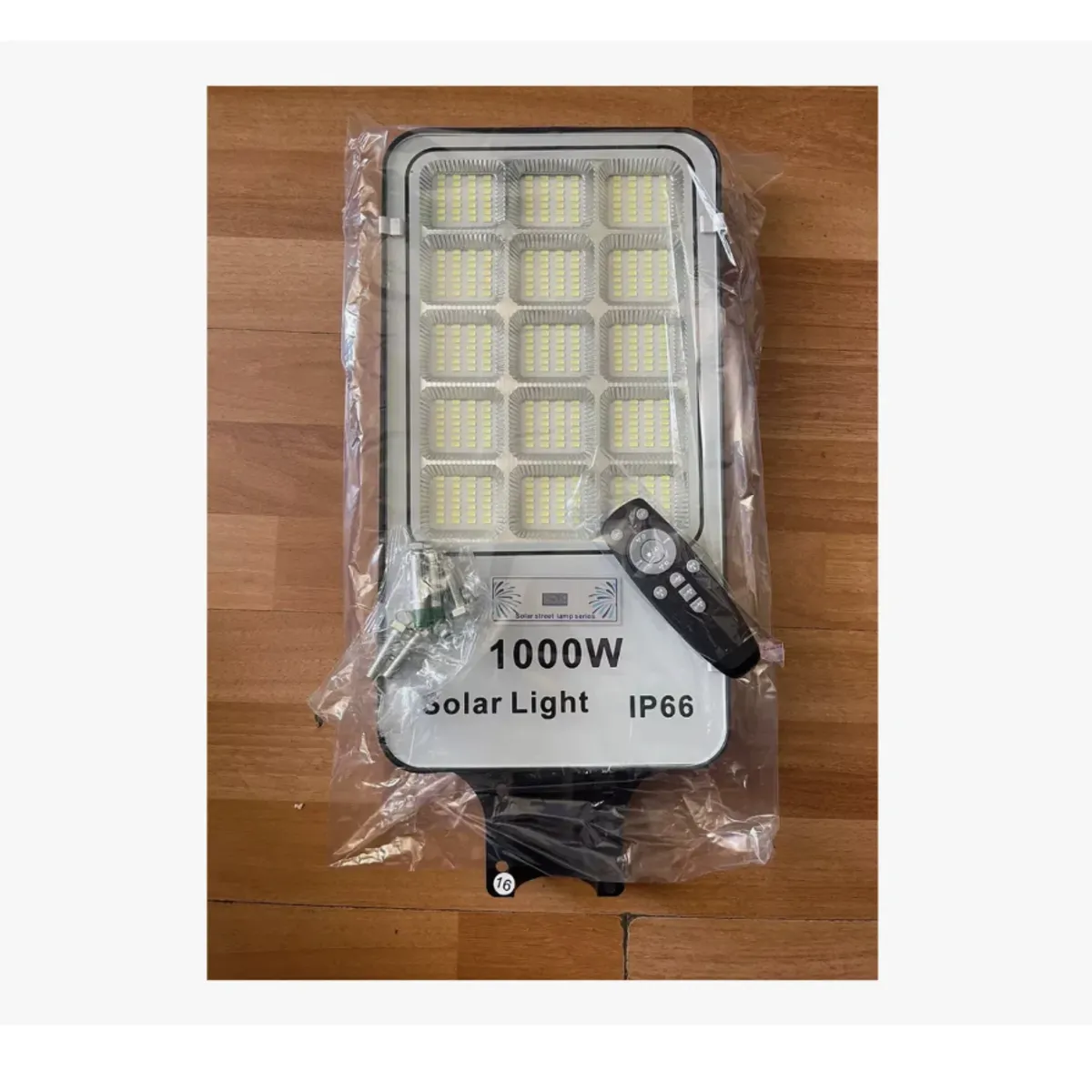 GENERICO - Foco Solar Alta Potencia 1000w Exterior Con Soporte Luz Blanca