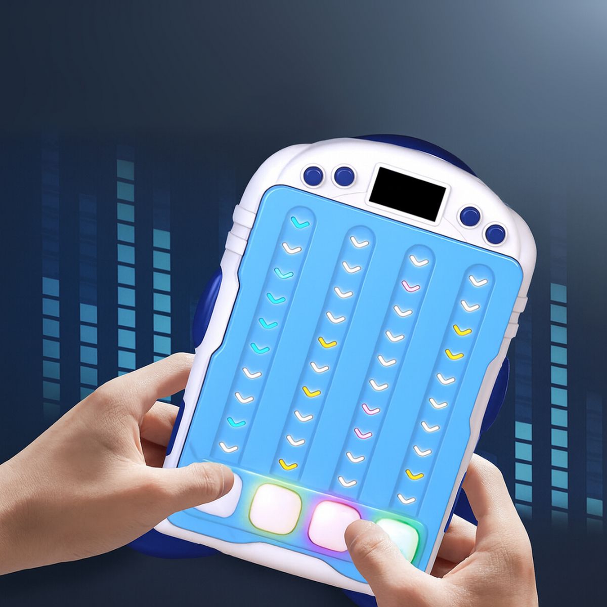 FLIPEREX - Juguete Sensorial Electronico Reflejos y Ritmo Regalo Niños - Azul